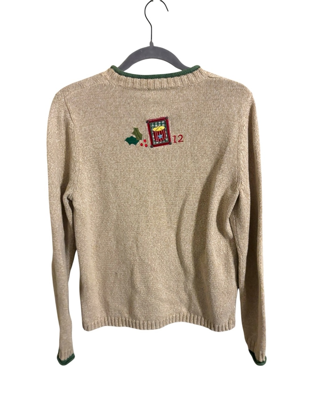 Christopher‎ & Banks 12 Days Of Christmas Embroidered Pullover Sweater Small - Picture 4 of 5